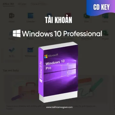 Tài Khoản Windows 10 Professional – CD Key Bản Quyền Chính Hãng